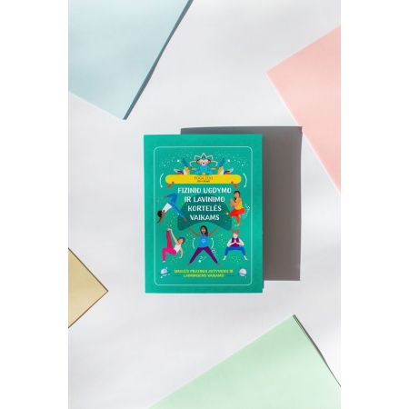 YOGA ZOO FIZINIO UGDYMO IR LAVINIMO KORTELIŲ RINKINYS VAIKAMS!