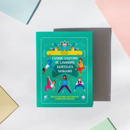YOGA ZOO FIZINIO UGDYMO IR LAVINIMO KORTELIŲ RINKINYS VAIKAMS!